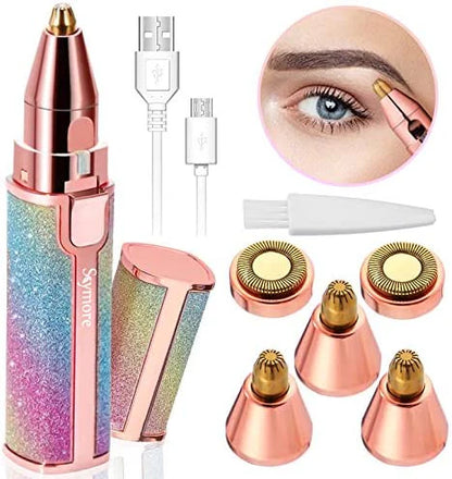 ﻿VORA  2 In 1 Flawless Eyebrow Hair Remover Stylish & Fashionable Rechargeable