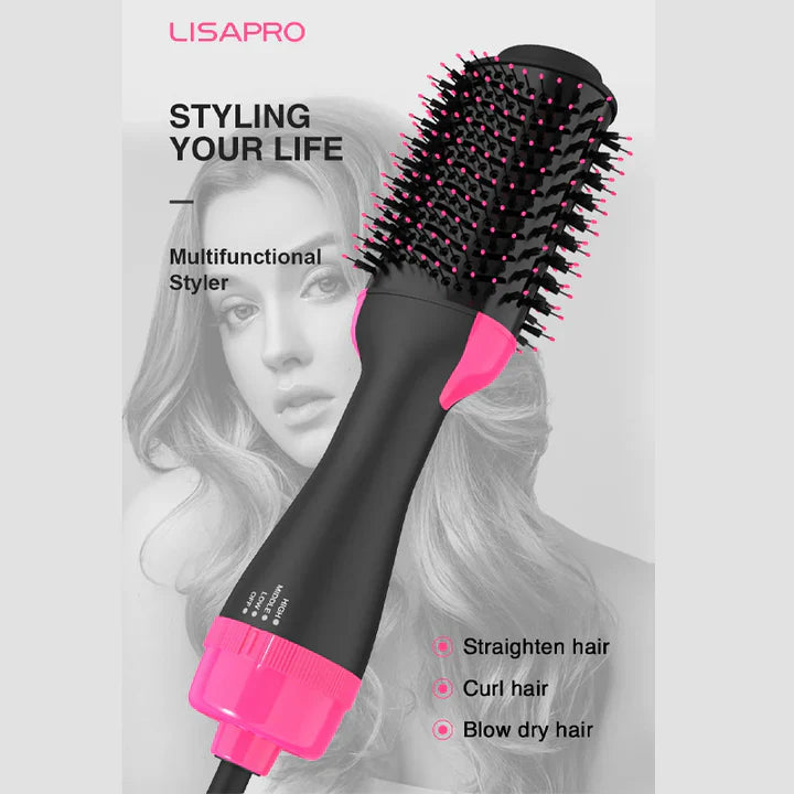 ﻿VORA  3 in 1 Hot Air Brush Hair Dryer & Styler